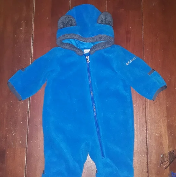 0-3m boys fleece Columbia Bunting(snowsuit) - Picture 2 of 8